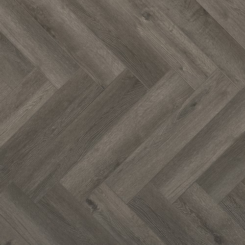 Vinyl flooring LAMETT Yukon Smoked Grey Herringbone