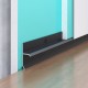 Flush-mounted shadow skirting board F1.2015 black anodized