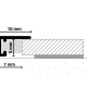 Алюминиевый плинтус AL10X5